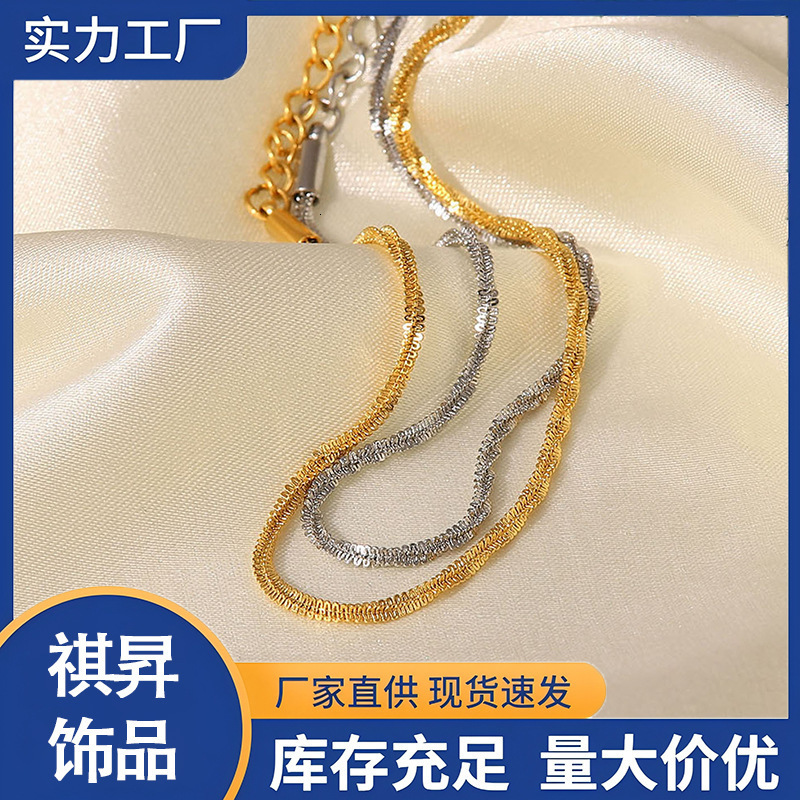 Monaco anklet 6mm Cuban chain womens anklet copper material electroplated 14k gold mens anklet length can be customized 260304