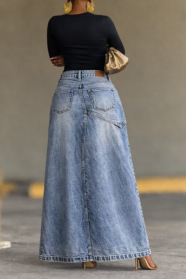Women's Jeans Irregular Layered Rhinestone Ripped Denim Jogger Pants Trendy Hot Drill Wide Leg Cuffed Jeans Hot-Fix Rhinestones