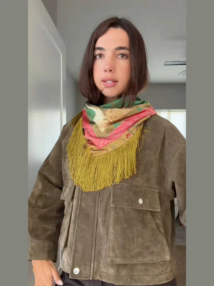 Sexy Tassel Print Scarf Women Holiday Lightweight All-match Shawl Square Scarves Daily Commute Fashion Female Accessories 260629 - view 3