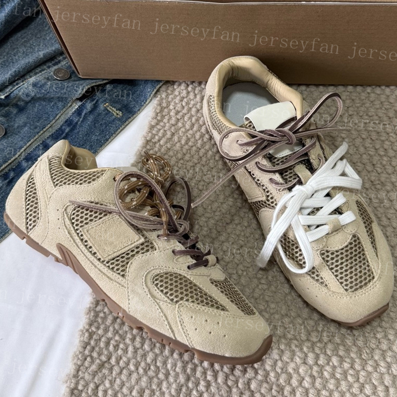 Women Retro Mesh Suede Sneakers Low Top Casual Running Shoes Vintage Trainer 36141