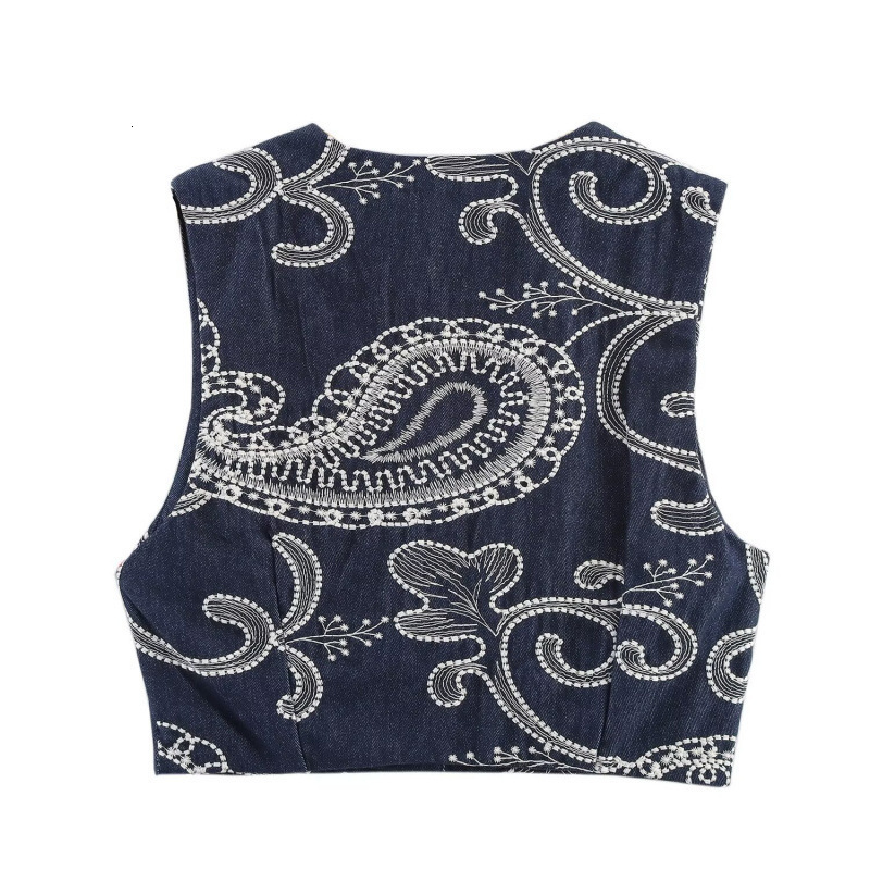 Womens 2026 Style French SkirtPants Embroidered Short TankTop 250616