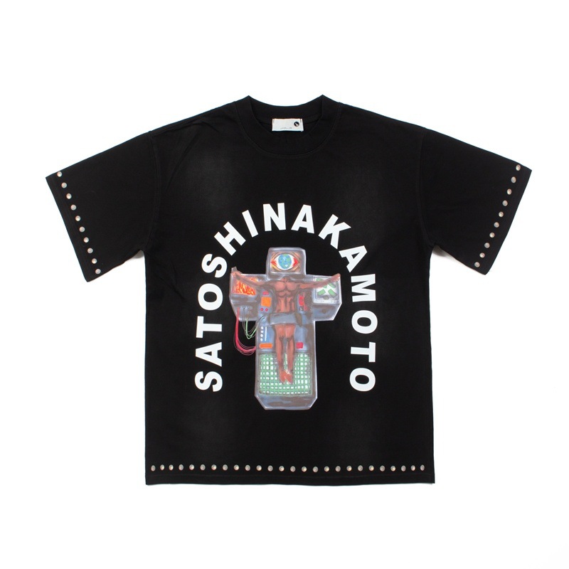Men's T Shirts Fashion Trendy T-shirt Printed Men And Women Couple Short-sleeved American Ins Loose Top Trend