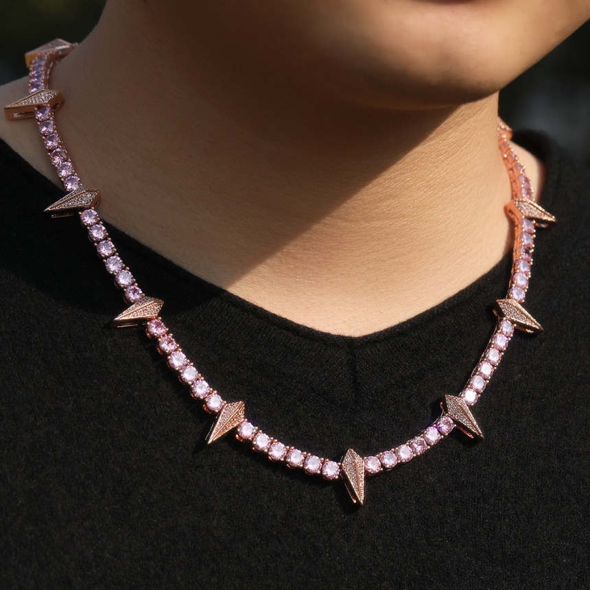 tennis chain necklace chain necklaces luxury jewelry chains for men moissanite pendants diamond fashion bijoux High Quality 925 Sterling Hip Hop Iced 
