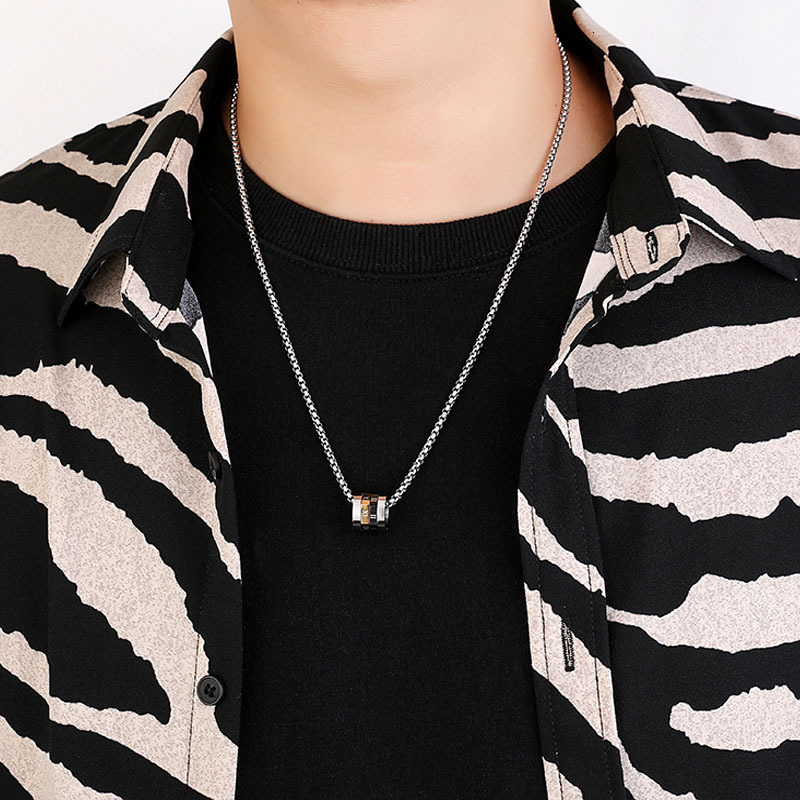 Small Waist Necklace for Men Trendy Brand Versatile Steel Pendant Sweater High-end Feel Men's Chain Cool Accessories - view 5