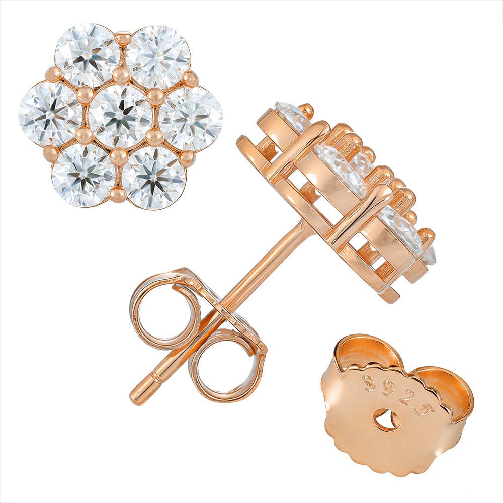 earings moissanite earrings for women diamond earing elegant 18k gold plated colorful clovers for stylish appeal luxury jewelry oorbellen boucle dorei