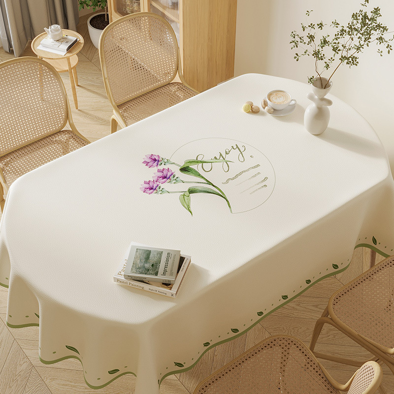 YL-38889 Custom New Tablecloth Waterproof, Oil-proof, Heat-resistant, and Maintenance-free; Thickened Coffee Table Cloth with Sheepskin-like Texture. - view 4