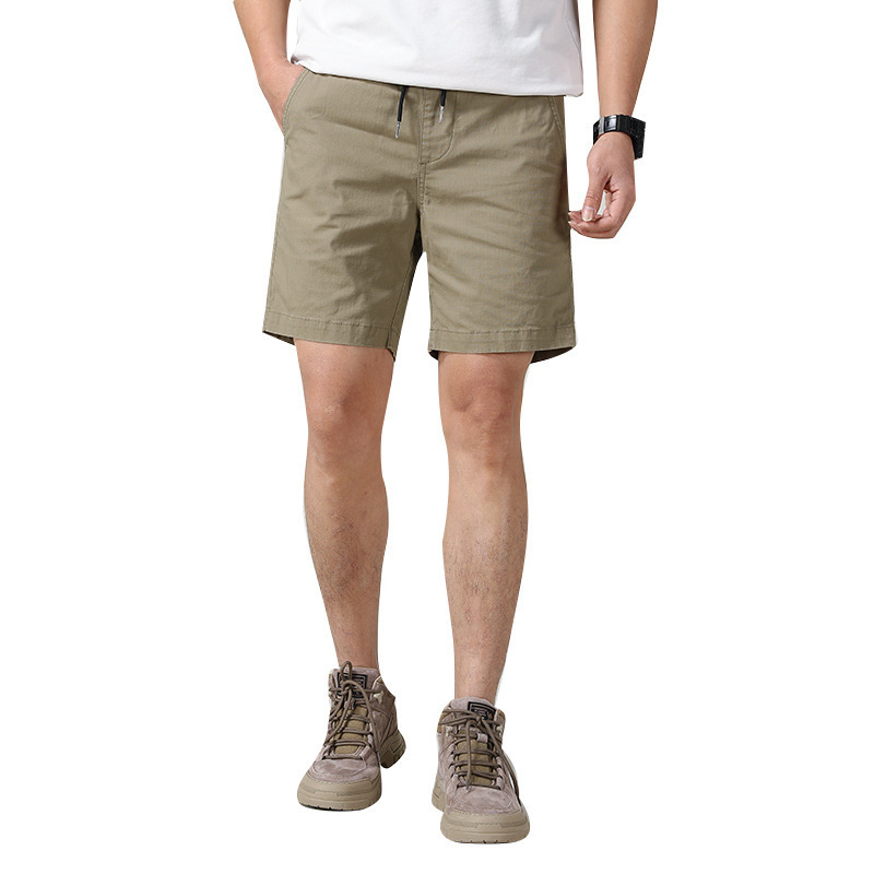Sleek Design Lightweight Denim Shorts with Elastic Waistband