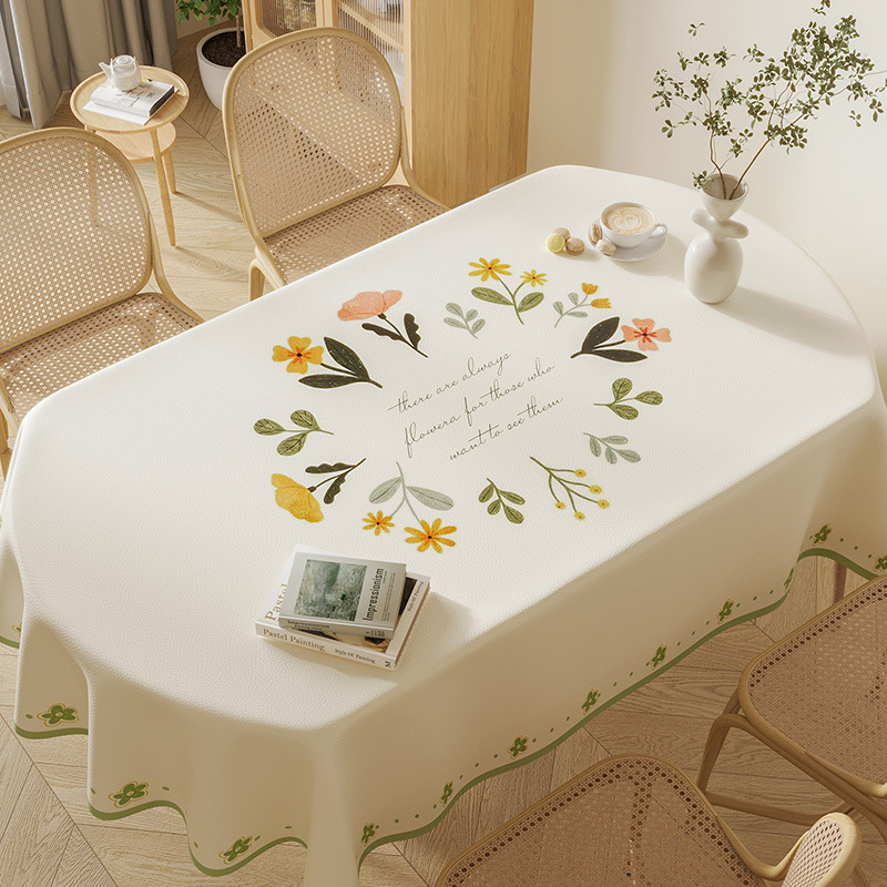 YL-38890 Custom New Tablecloth Waterproof, Oil-proof, Heat-resistant, and Maintenance-free; Thickened Coffee Table Cloth with Sheepskin-like Texture. - view 6