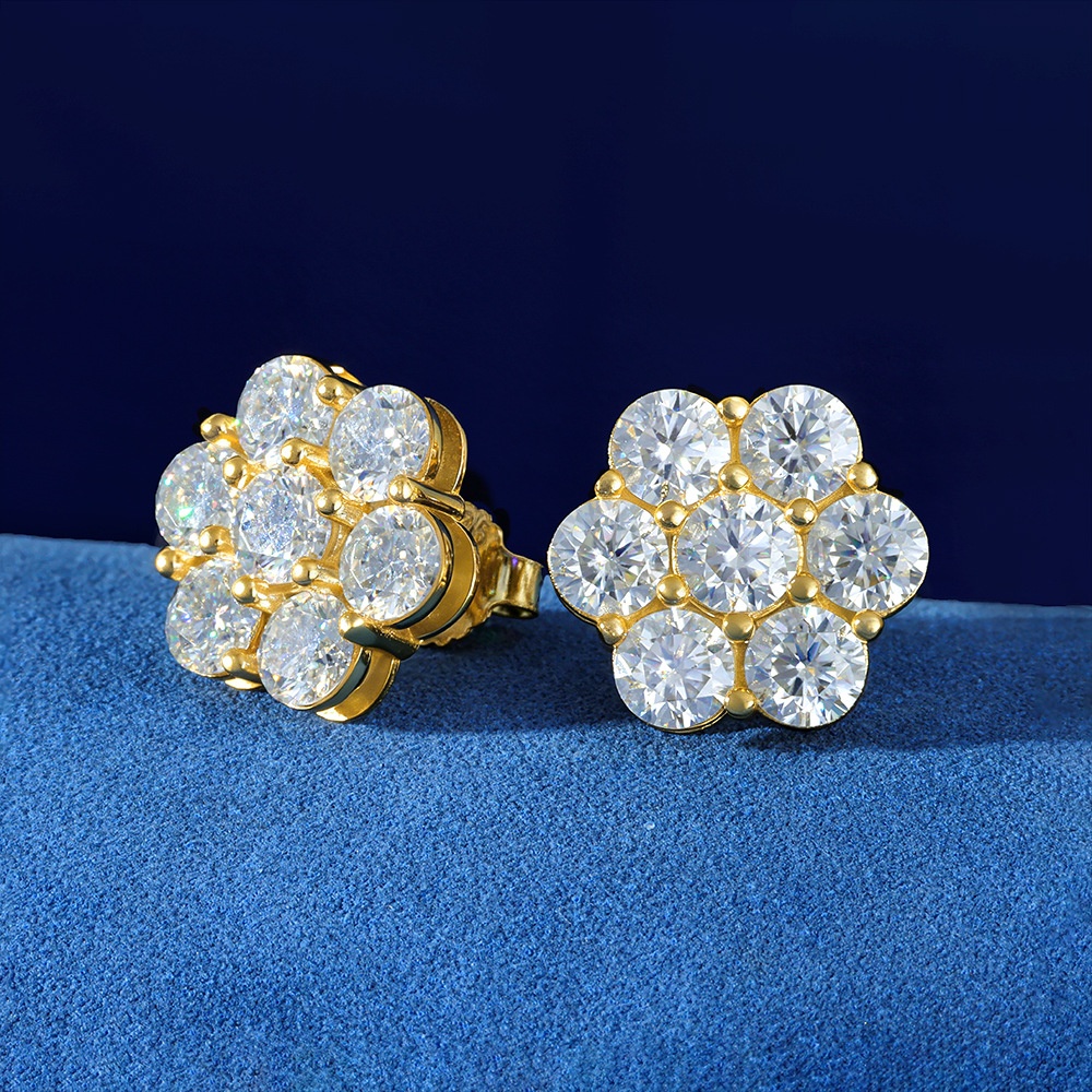 earings moissanite earrings for women diamond earing elegant 18k gold plated colorful clovers for stylish appeal luxury jewelry oorbellen boucle dorei