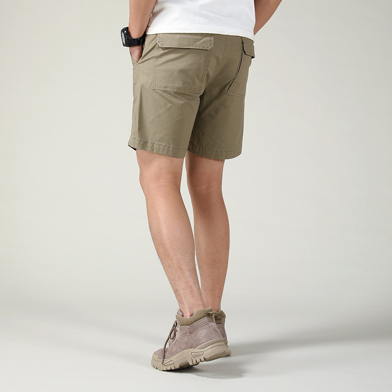 Sleek Design Lightweight Denim Shorts with Elastic Waistband