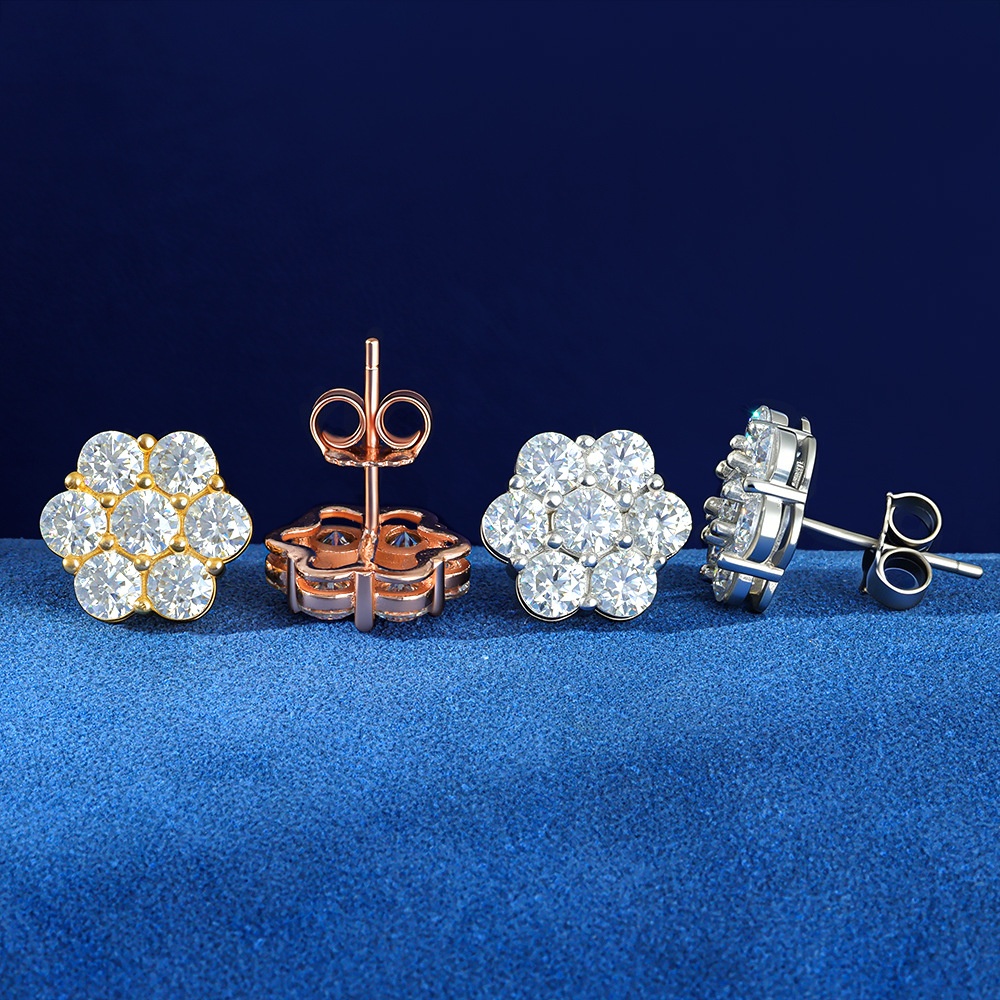 earings moissanite earrings for women diamond earing elegant 18k gold plated colorful clovers for stylish appeal luxury jewelry oorbellen boucle dorei
