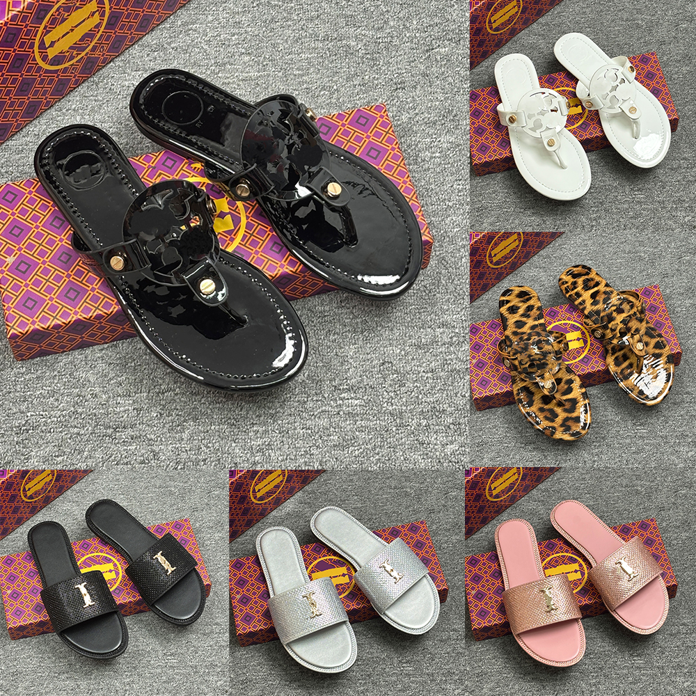 TOP Designer sandals Women slippers Summer beach shoes Genuine leather Slider Men autumn and winter wool slippers Women fuzzy shoes Plush cushion design