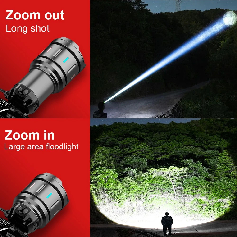 2026 Super Powerful Headlamp 800W LED IR Sensor Headlight Rechargeable Head Flashlight 5000 Meter Head Lamp Fishing Lantern 260702BJ - view 7
