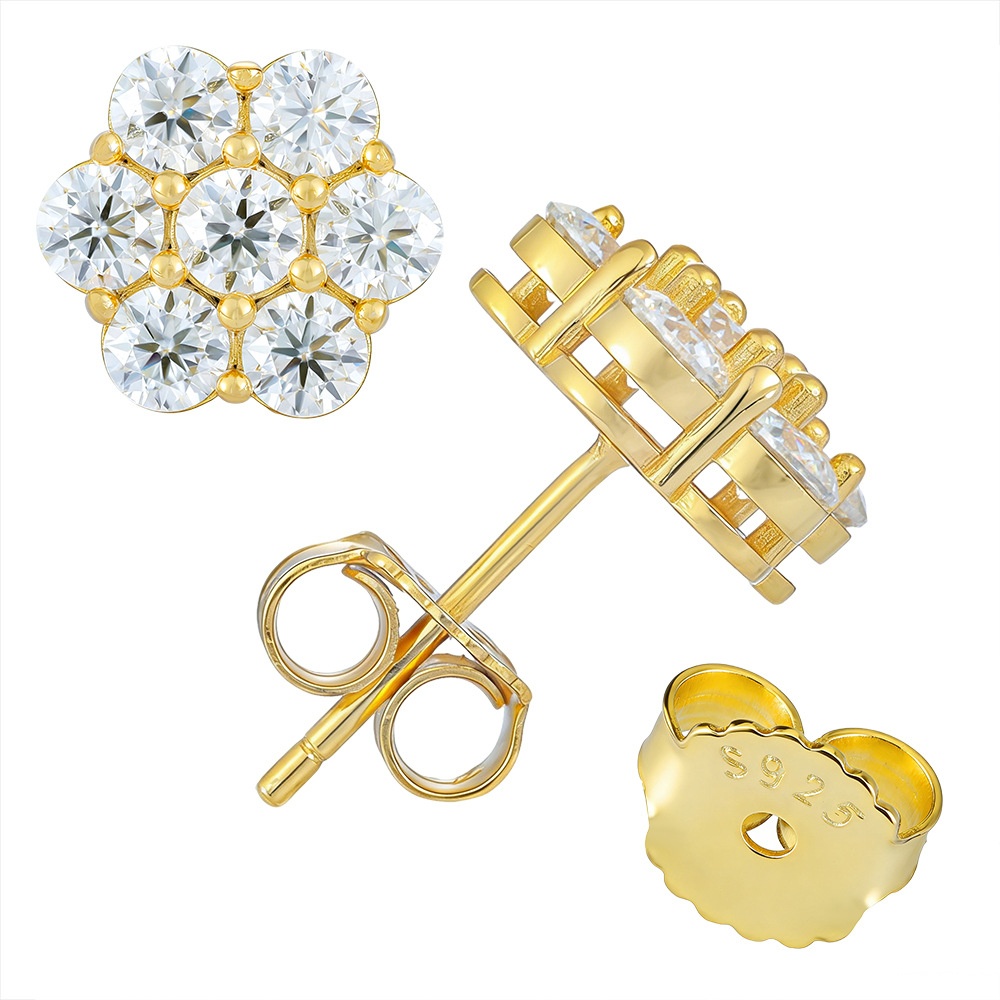 earings moissanite earrings for women diamond earing elegant 18k gold plated colorful clovers for stylish appeal luxury jewelry oorbellen boucle dorei