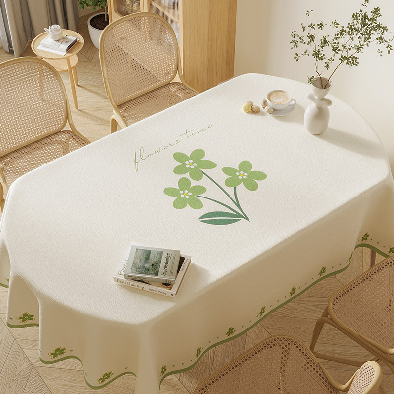 YL-38889 Custom New Tablecloth Waterproof, Oil-proof, Heat-resistant, and Maintenance-free; Thickened Coffee Table Cloth with Sheepskin-like Texture.