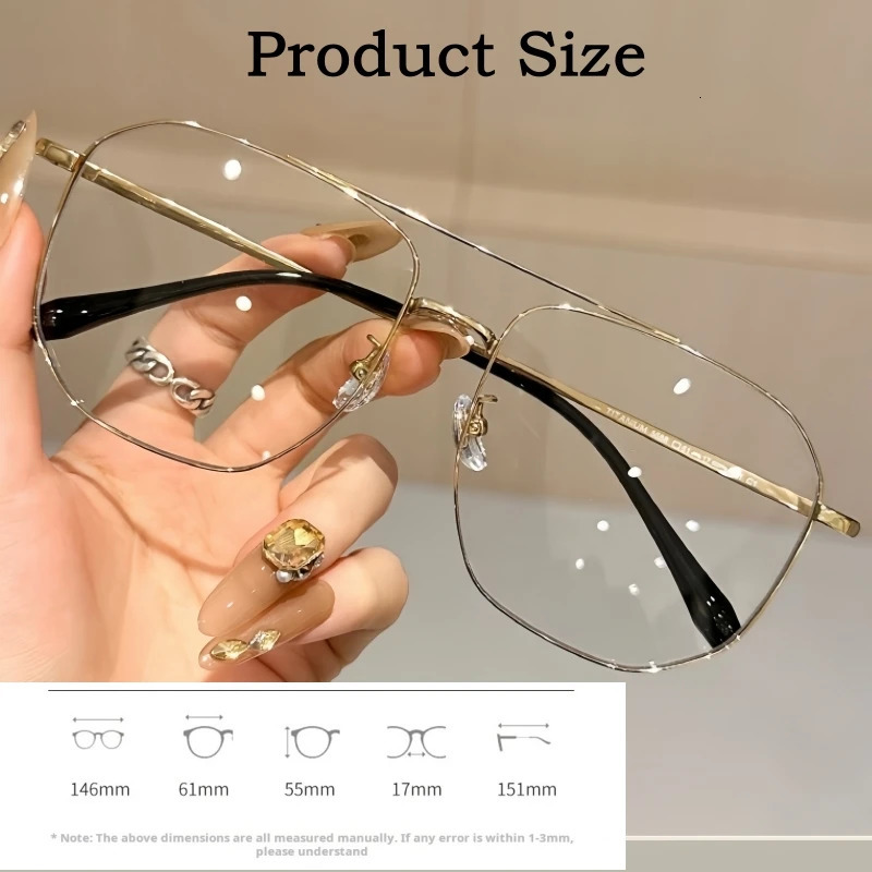 YIMARUILI Fashion Retro Mens Glasses Ultralight Alloy Big Size Optical Prescription Eyeglasses Frame 5588 260701 - view 3