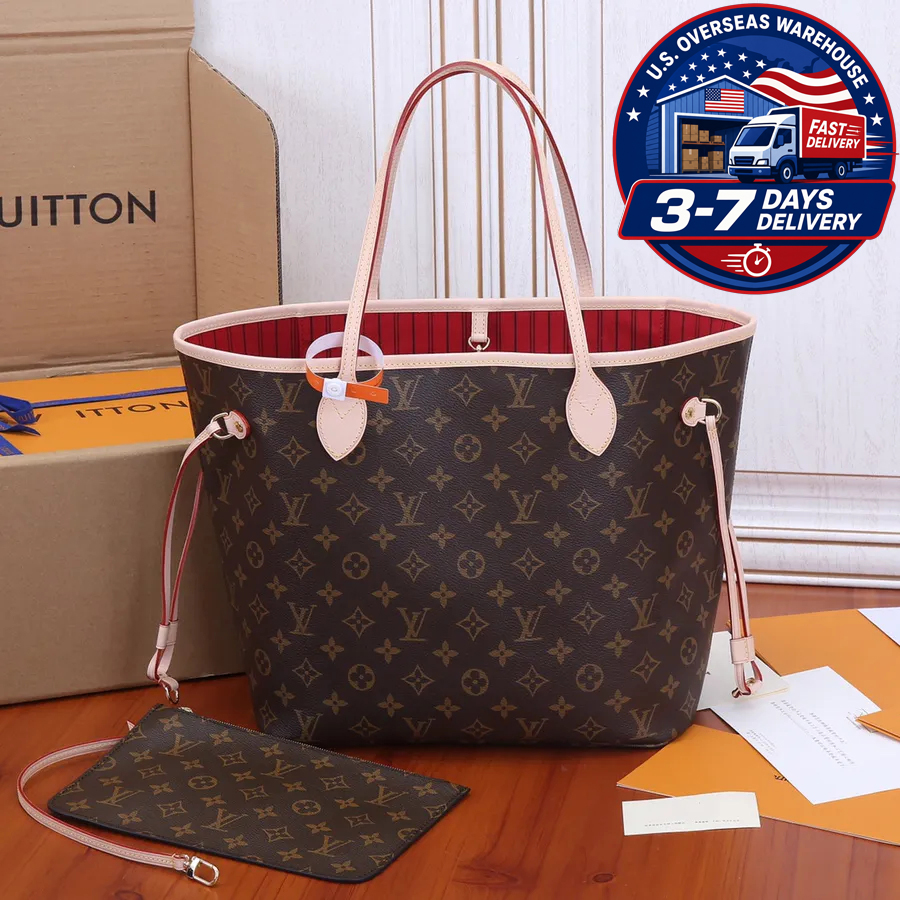 Luxury Designer Bag Tote Bag louis vittonbag large Handbag leather shopping purse high quality crossbody Shoulder bag MM size neverfull High Capacity tote bag