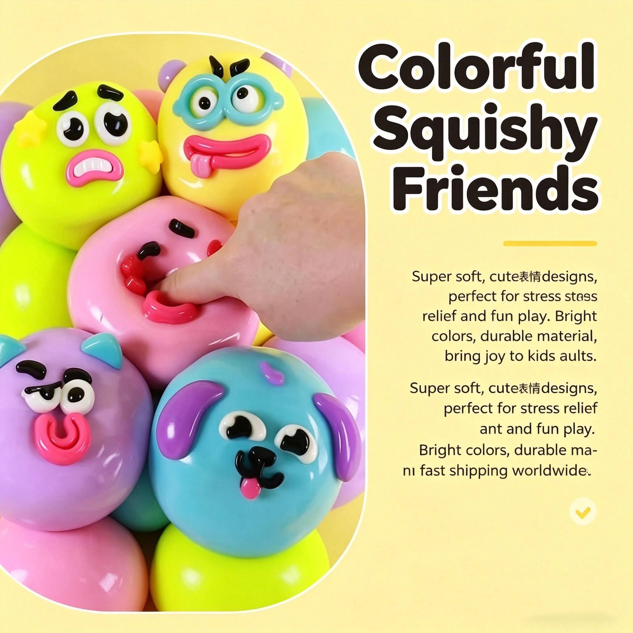Smushers Dog Face Swap Slow Rising Squishy Sensory Squeeze Toy J260702 - view 6