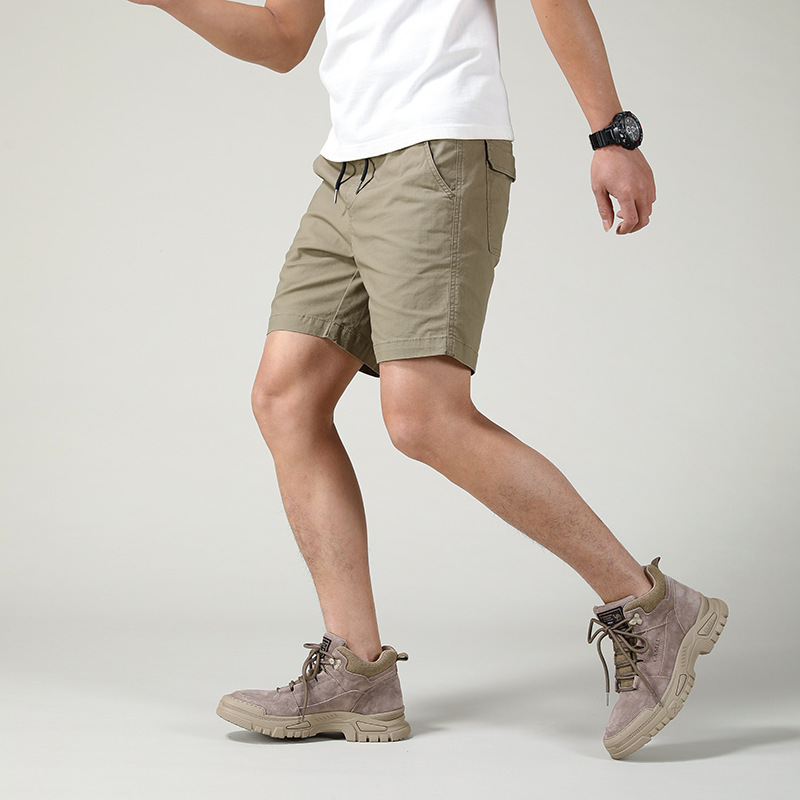 Sleek Design Lightweight Denim Shorts with Elastic Waistband