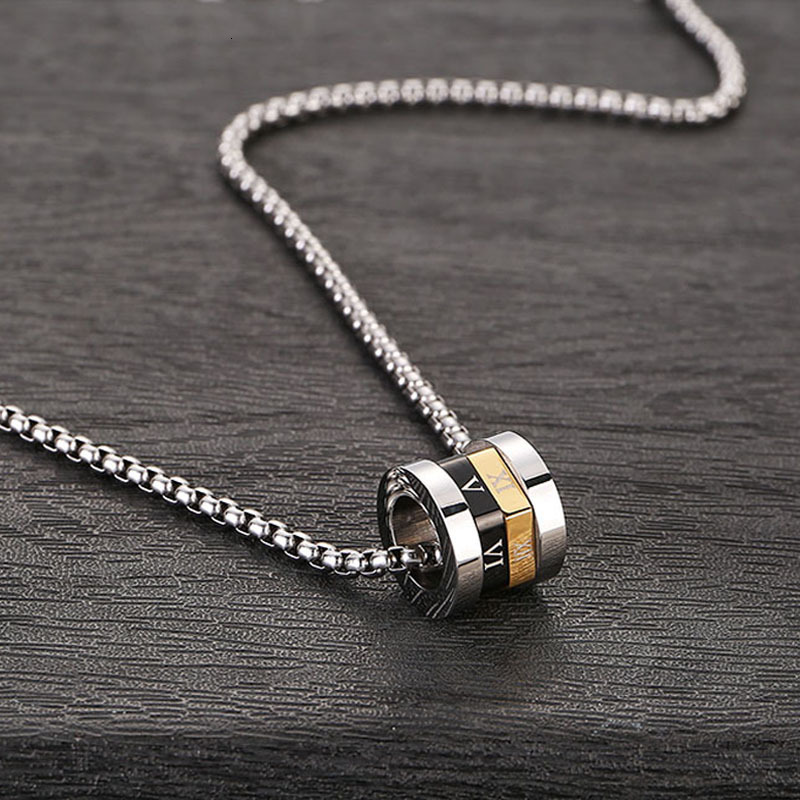 Small Waist Necklace for Men Trendy Brand Versatile Steel Pendant Sweater High-end Feel Men's Chain Cool Accessories