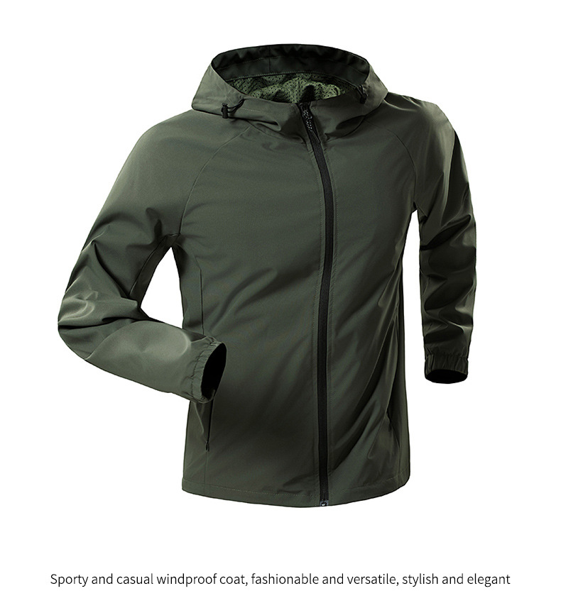 Icesperan Waterproof Hiking Jackets for Men and Women Sun Protection Windbreaker Camping Climbing Rain Coat Unisex Portable Clothes