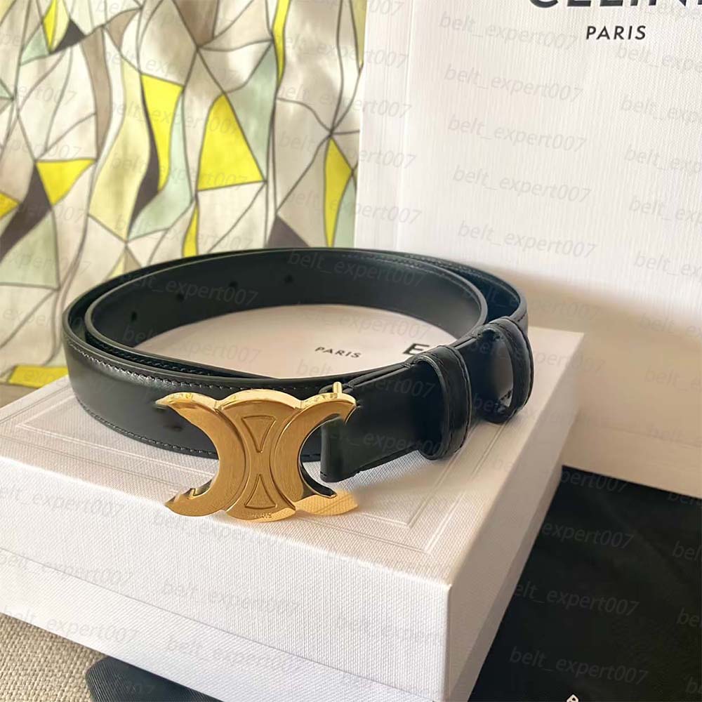 Luxury Designer Belts Women Leather Width 1.8cm 2.5cm Womens Belt Fashionable Casual Smooth Buckle Optional Length 95-115cm Belt For Women Designer