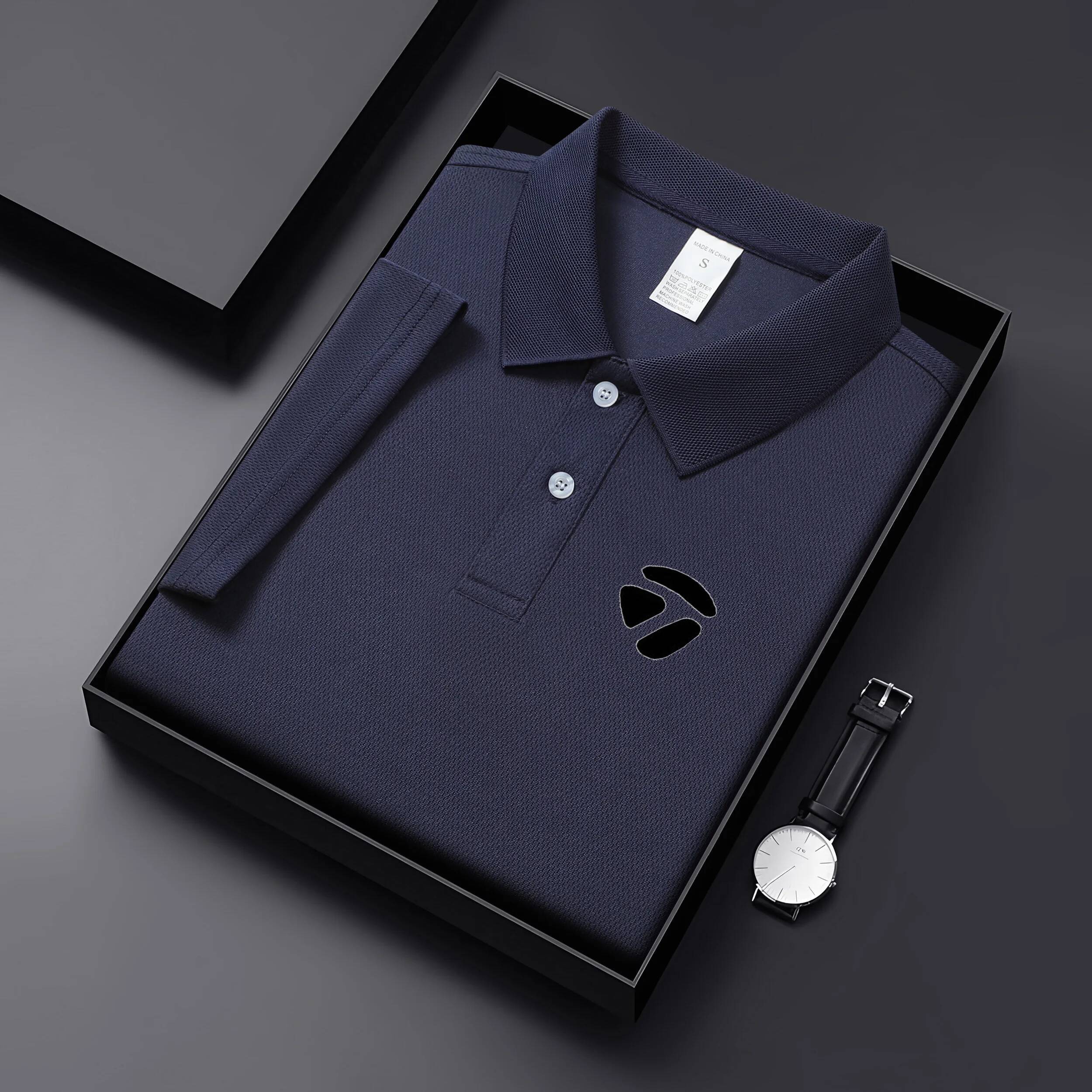 2026 new summer style men's casual T-shirt, quick drying short sleeved golf shirt, high-quality plus size 26Y0703 - view 4