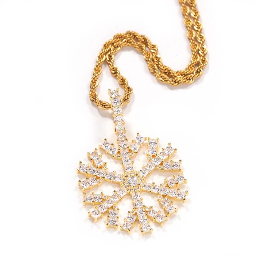 diamond necklace women four leaf clover necklaces moissanite pendant flower necklace iced out chain bijoux jewellery cuban link chains rope chain 925 
