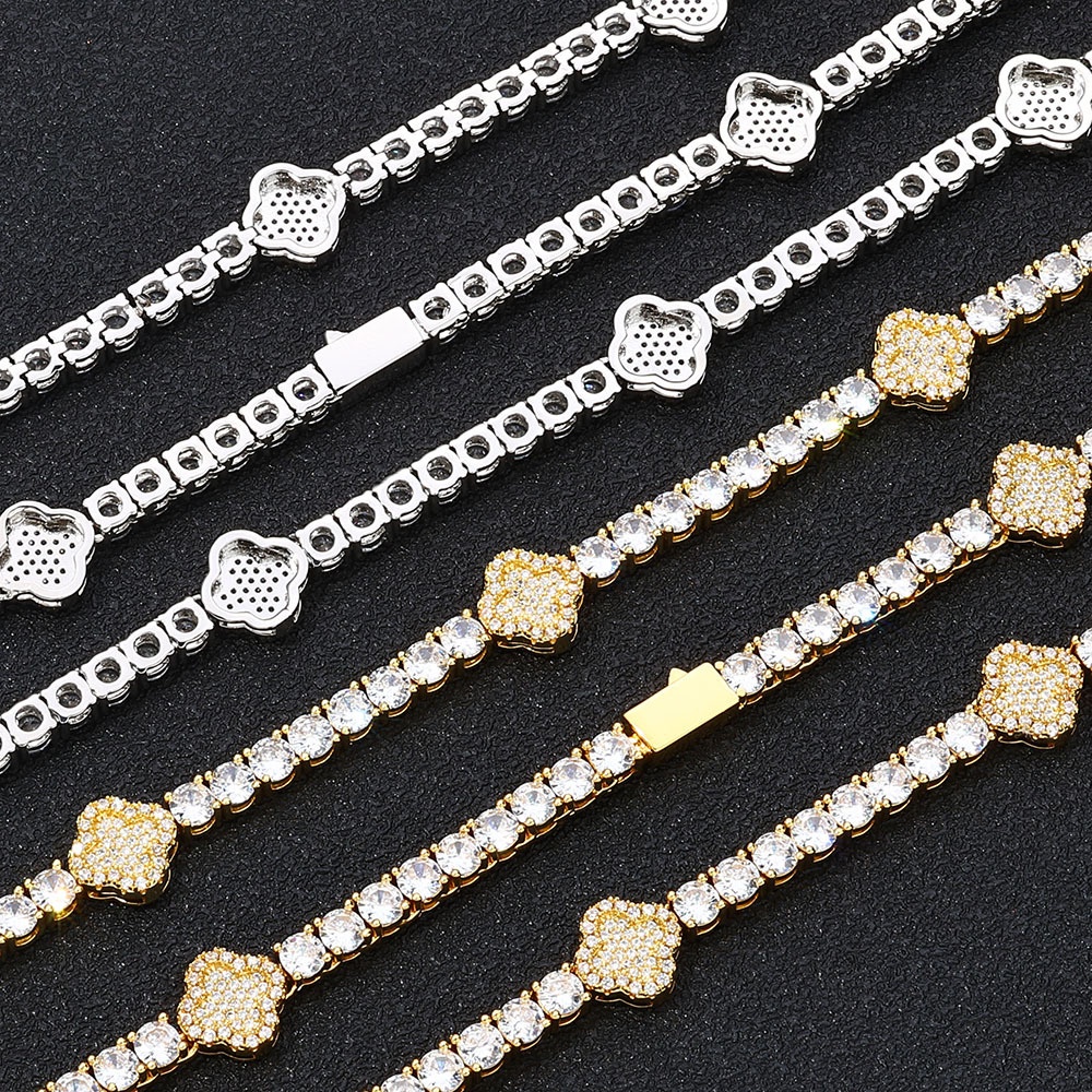 charm braclet bangle 4 leaf clover bracelet designer bracelets women Stainless Steel Gold Plate Five pattern design bracelets Fashion Gifts designer j