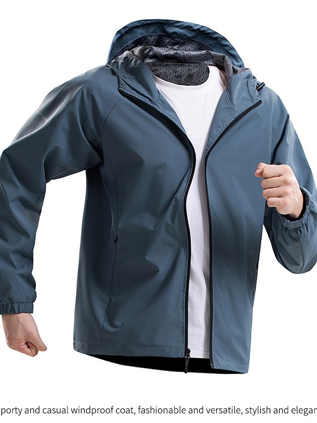 Icesperan Waterproof Hiking Jackets for Men and Women Sun Protection Windbreaker Camping Climbing Rain Coat Unisex Portable Clothes