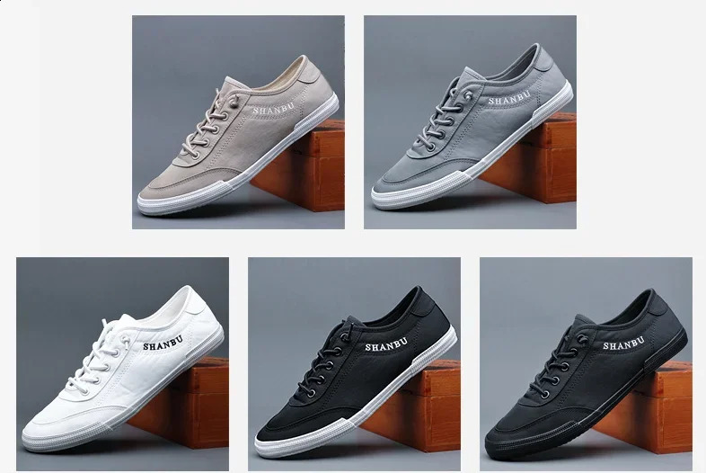 Men Shoes Flat Sneakers White Lace-Up Tenis Masculino Plus Size Mens Casual Shoes Lightweight Breathable 260702 - view 7