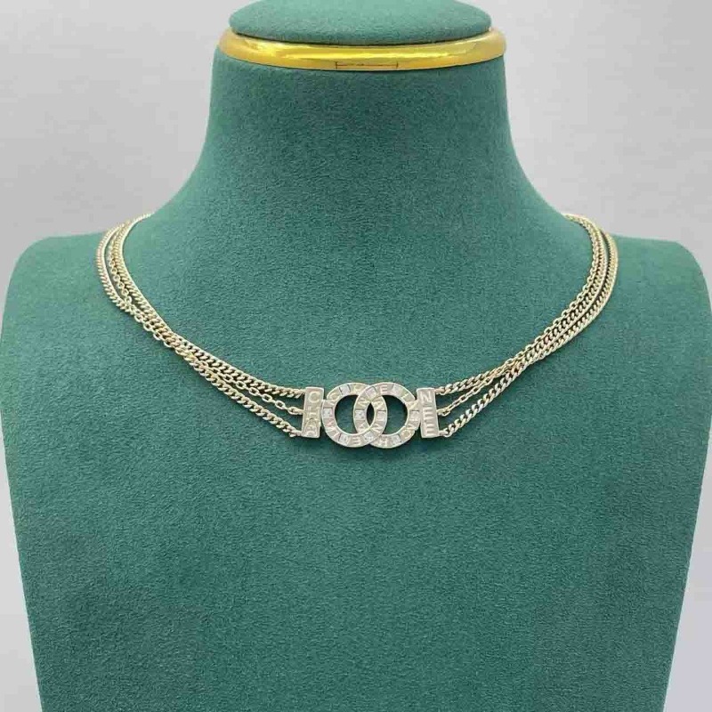 Luxury Lite Waterdrop Jewelry Necklace Fashionable Enamel Leather Collar Chain Personalized Fringed Necklace Pendant Chain