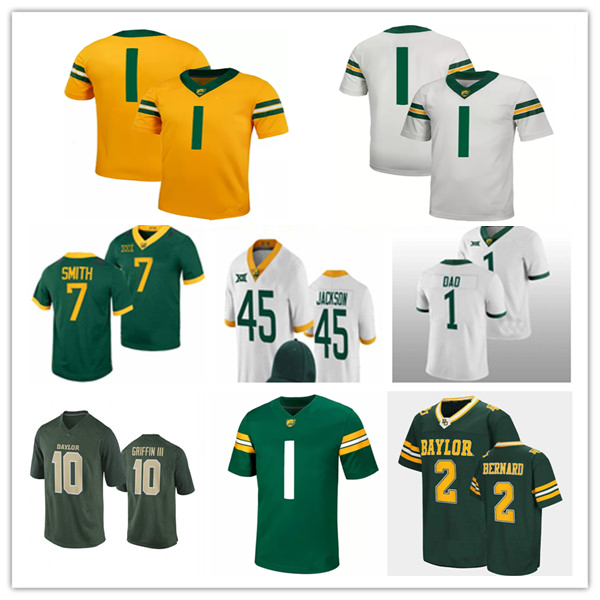 Baylor BU College Football Jersey Sawyer Robertson Bryson Washington Caden Knighten Michael Turner Ashtyn Hawkins Jacob Redding Keaton Thomas DJ Coleman 4XL