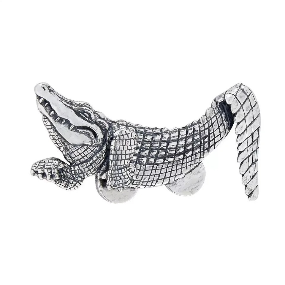 Metal pocket square vintage octopus crocodile mens suit punk-style brooch heavy-duty accessory pin 260701 - view 7