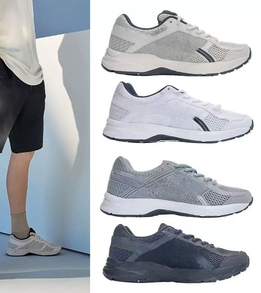 Breathable Mesh Athletic Running Shoes for Men & Women Light Cushion Shock Absorbing Trainers Wear Resistant Non Slip Outdoor Jogging Walking Sneakers