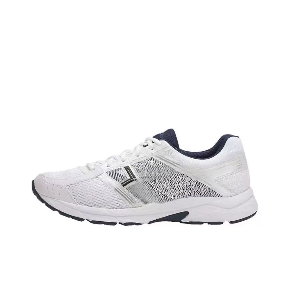 Lightweight Mesh Sport Shoes For Men Women Shock Absorbing Sole Daily Training Sneakers Anti Slip Wear Resistant Outdoor Running Walking Trainers White Black