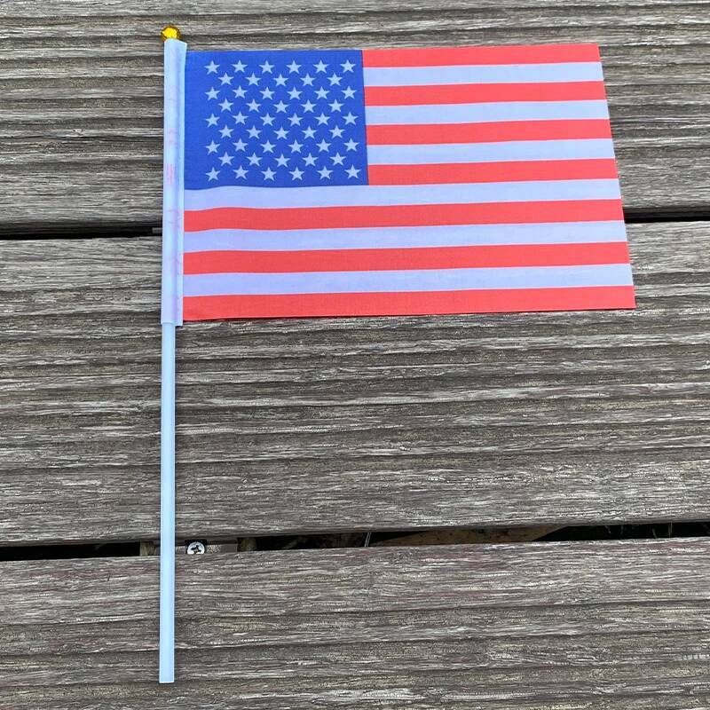 Xvggdg 50Pcs American Hand Wave Flags 14*21Cm USA National Flags Celebration Parade Banner - view 6