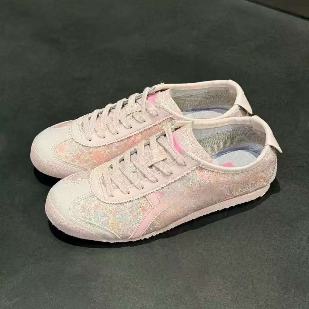 Women's Sweet Flower Pattern Casual Flat Shoes Pink Lace Retro Training Sneakers Soft Rubber Sole Outdoor Daily Walking Fashion Shoes