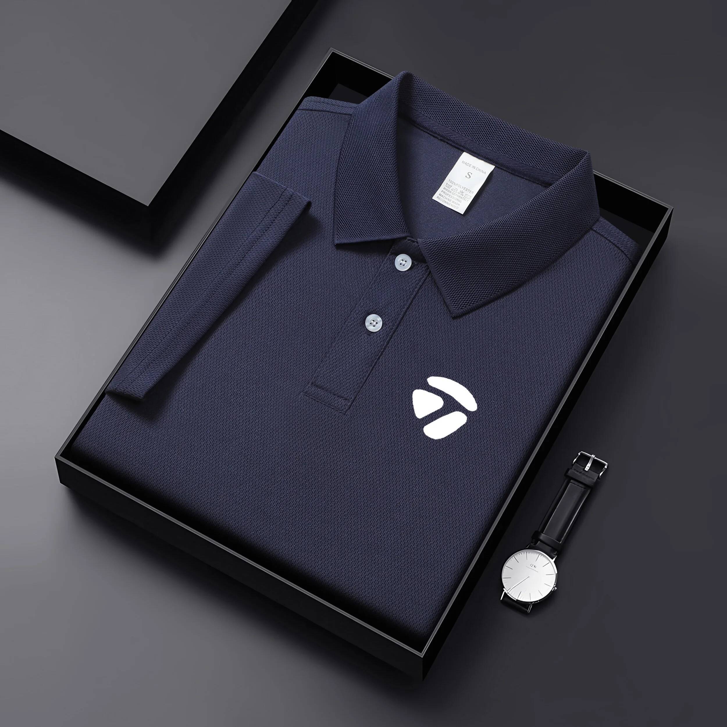 2026 new summer style men's casual T-shirt, quick drying short sleeved golf shirt, high-quality plus size 26Y0703 - view 5