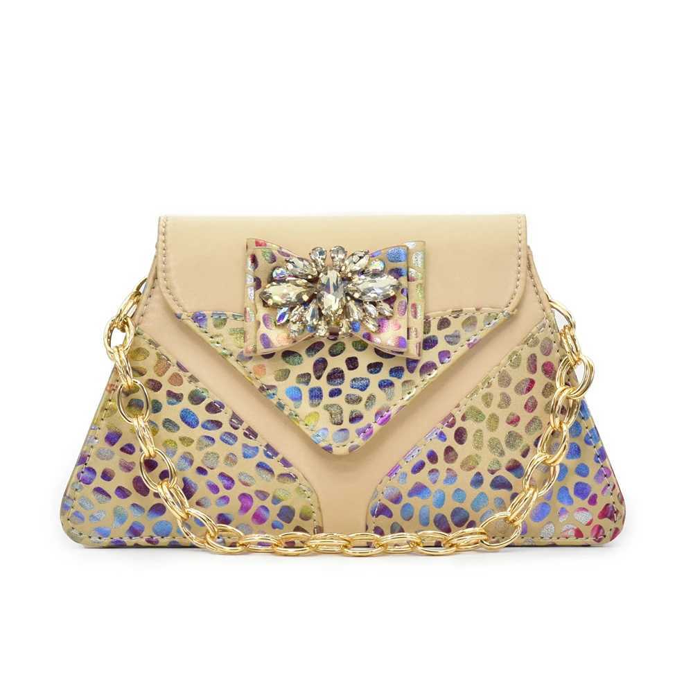 Shoe and Bag Set for Party in Women Crystal Butterfly-knot Shoe with Rhinestone Nigerian Latest Shoes and Bags To Match H260704 - view 5