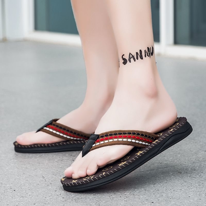 Designer Slides Men Slippers Luxury Flip Flops Summer Sandals Party Fashion Leisure Shock Absorption Work Pool Shoes - view 4