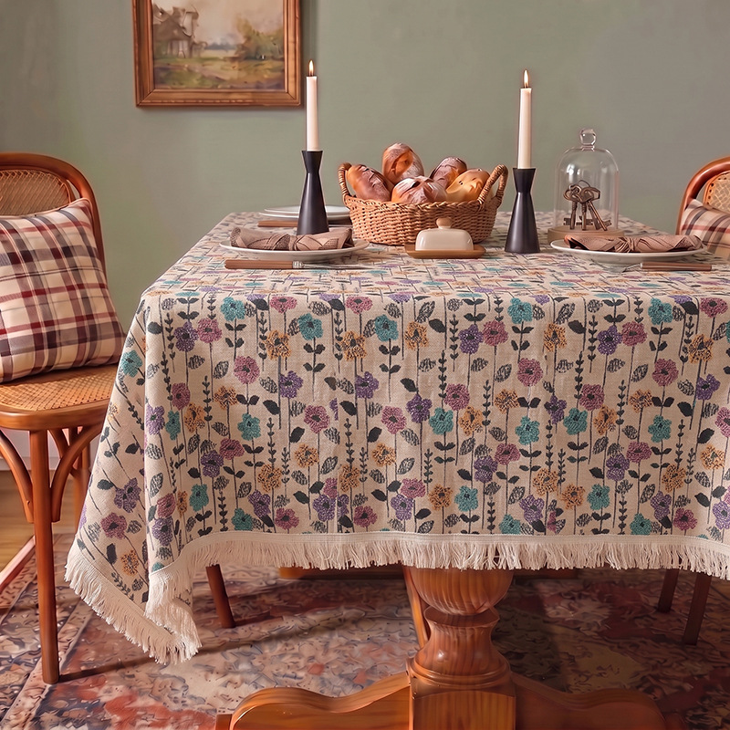YL-38905 Custom New Tablecloth Waterproof, Oil-proof, Heat-resistant, and Maintenance-free; Thickened Coffee Table Cloth with Sheepskin-like Texture. - view 5