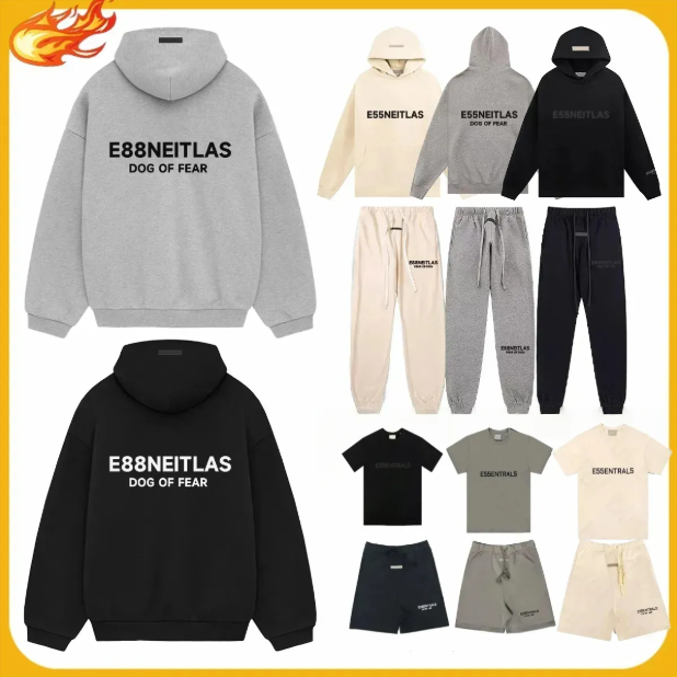 Essintals Felpa Con Cappuccio Da Uomo Di Design Uomo Donna Pullover Manica Lung…