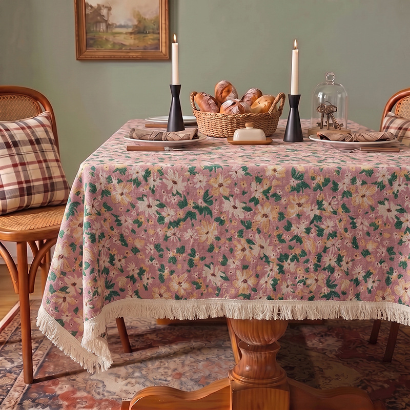 YL-38905 Custom New Tablecloth Waterproof, Oil-proof, Heat-resistant, and Maintenance-free; Thickened Coffee Table Cloth with Sheepskin-like Texture. - view 7