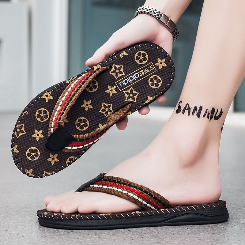 Designer Slides Men Slippers Luxury Flip Flops Summer Sandals Party Fashion Leisure Shock Absorption Work Pool Shoes - view 3