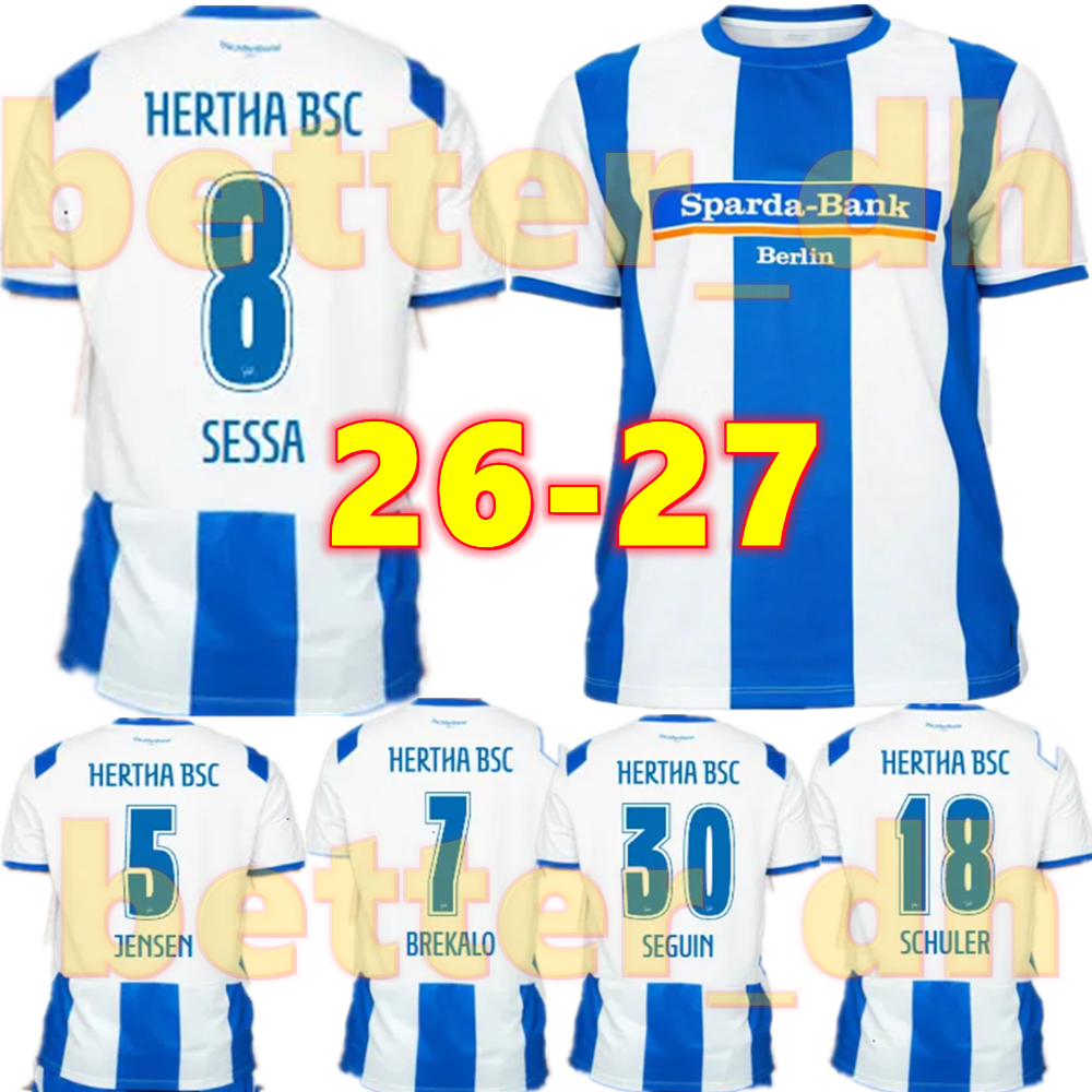 26 27 Hertha BSC Berlin Maglie Da Calcio 2026 2027 Prevljak Marten Mickael Schu…
