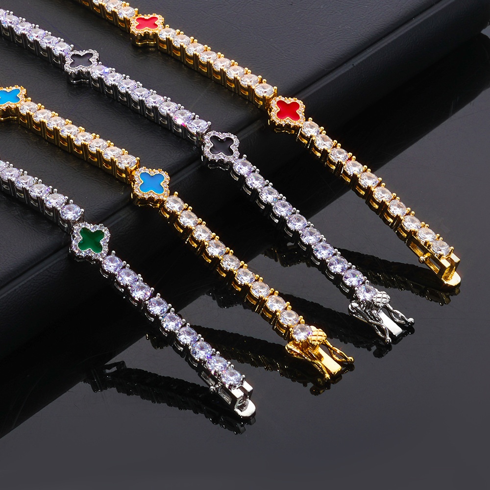 charm braclet bangle 4 leaf clover bracelet designer bracelets women Stainless Steel Gold Plate Five pattern design bracelets Fashion Gifts designer j