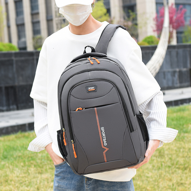 Fashion new luxury leisure backpack with neutral letter printing student backpack outdoor waterproof laptop business backpack sports outdoor bag
