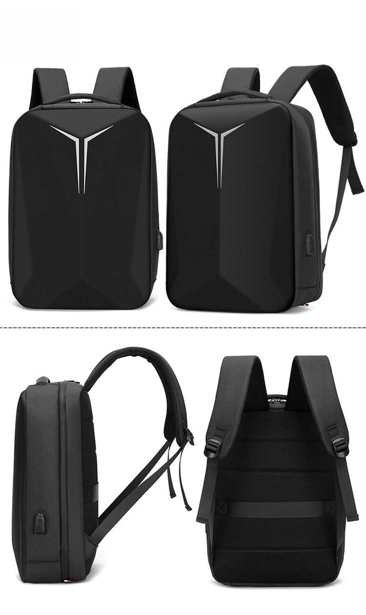 Fashion new sports outdoor bag fashionable laptop bag multifunctional hard shell charging backpack waterproof large capacity leisure business men s ba