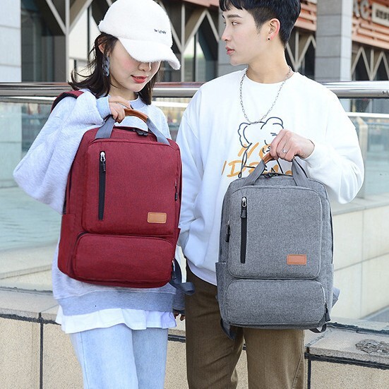 new weight reducing college student backpack formulated business backpack three piece set leisure large capacity Oxford cloth computer bag commuting b